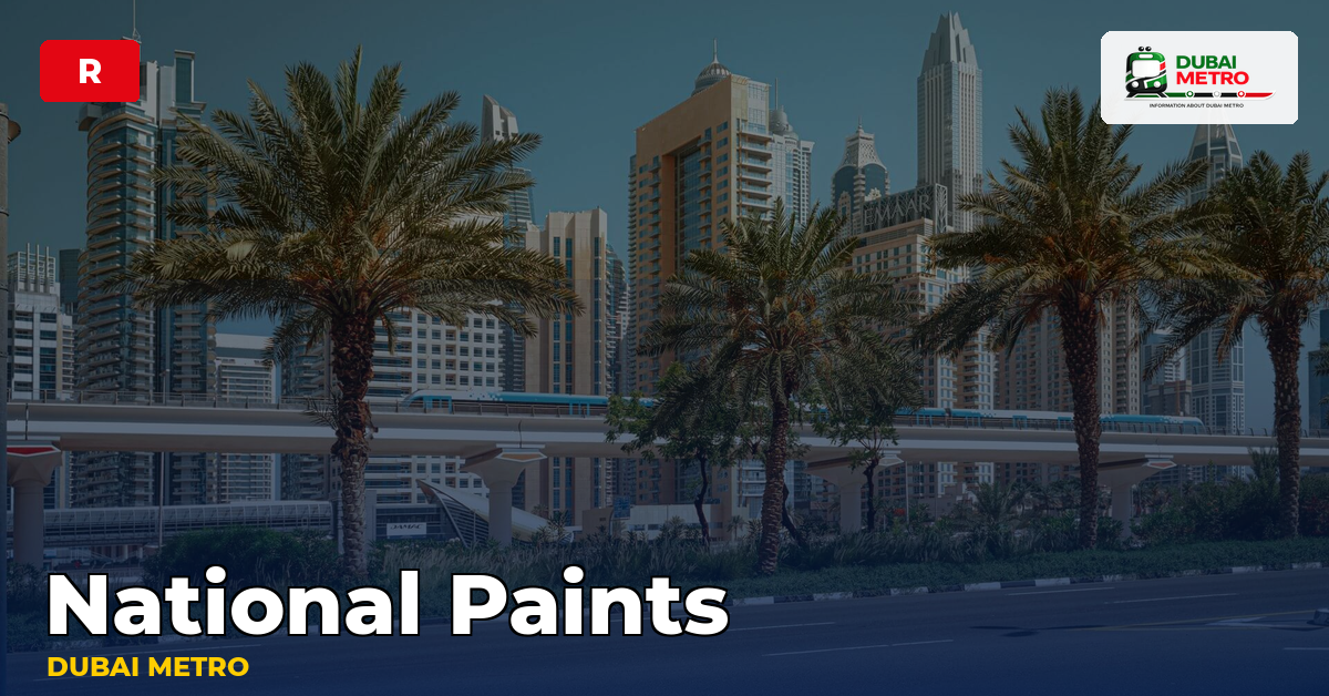 National Paints station — Dubai Metro